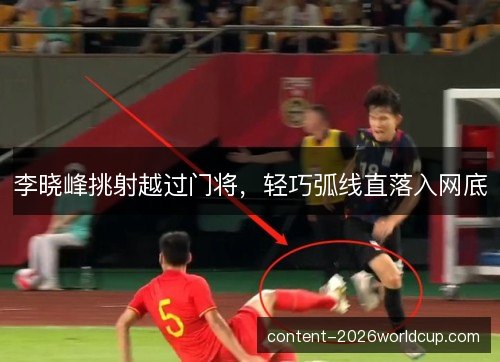 李晓峰挑射越过门将，轻巧弧线直落入网底